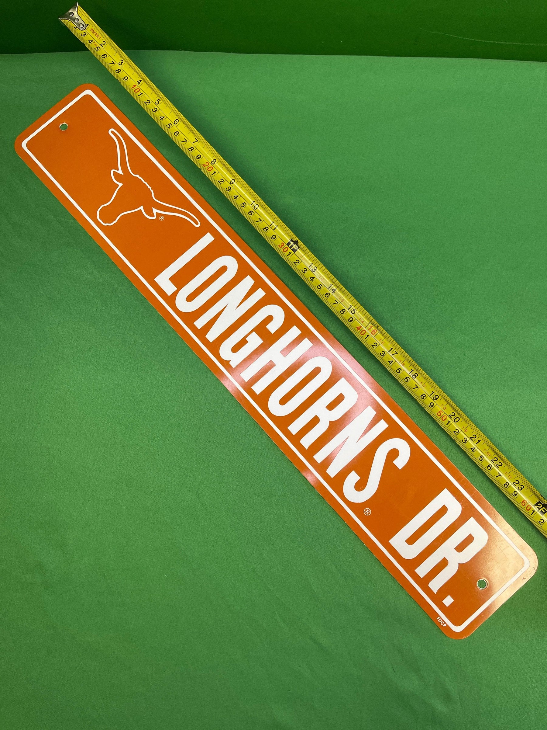 NCAA Texas Longhorns Drive Street Sign Fan Cave NWT