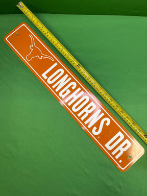 NCAA Texas Longhorns Drive Street Sign Fan Cave NWT