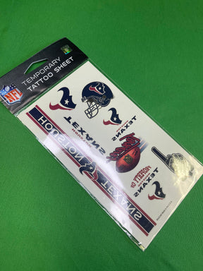 NFL Houston Texans Multi-Pack Temporary Tattoos NWT