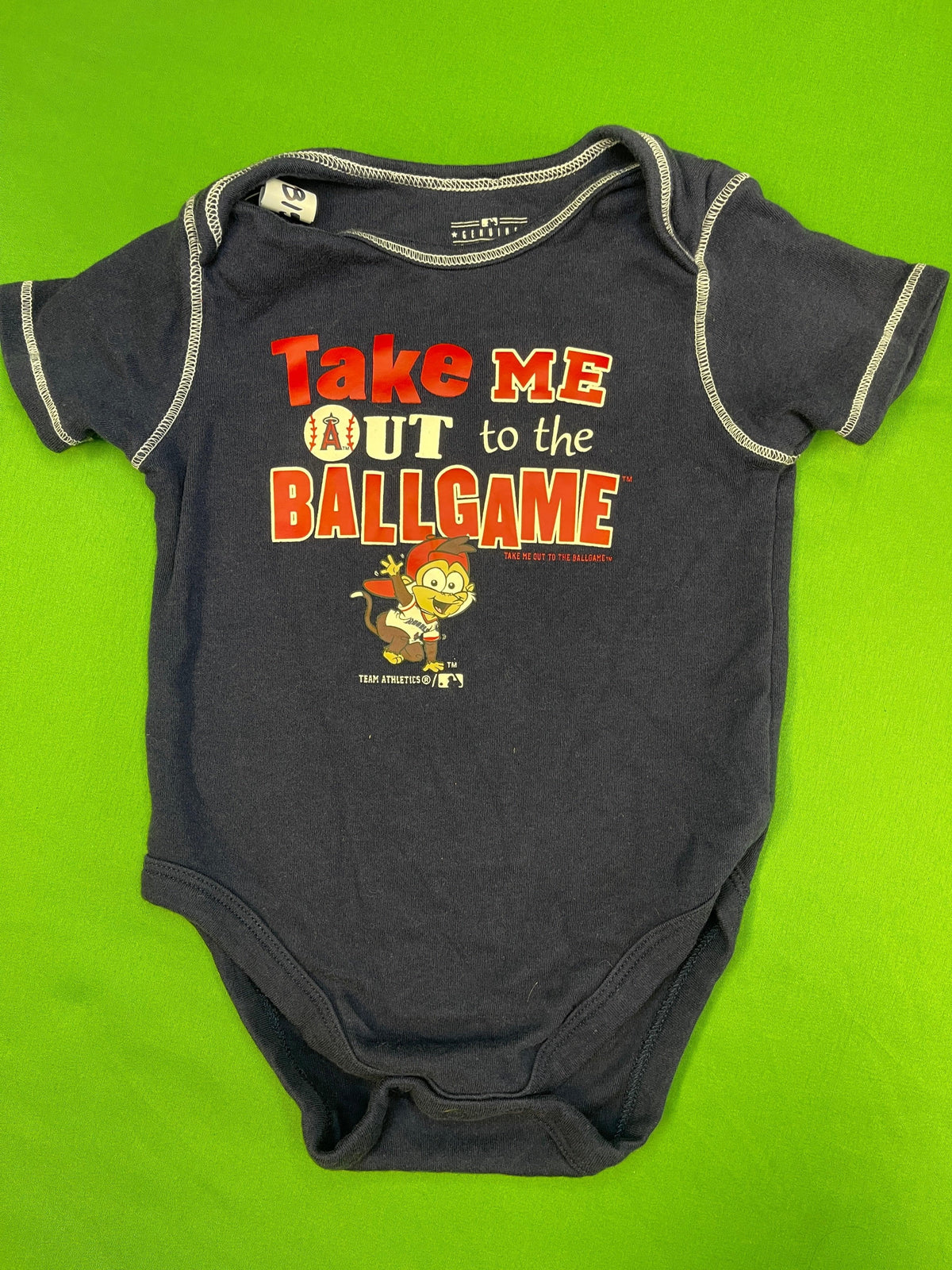 MLB Los Angeles Angels Team Athletics Infant Bodysuit/Vest 18 months