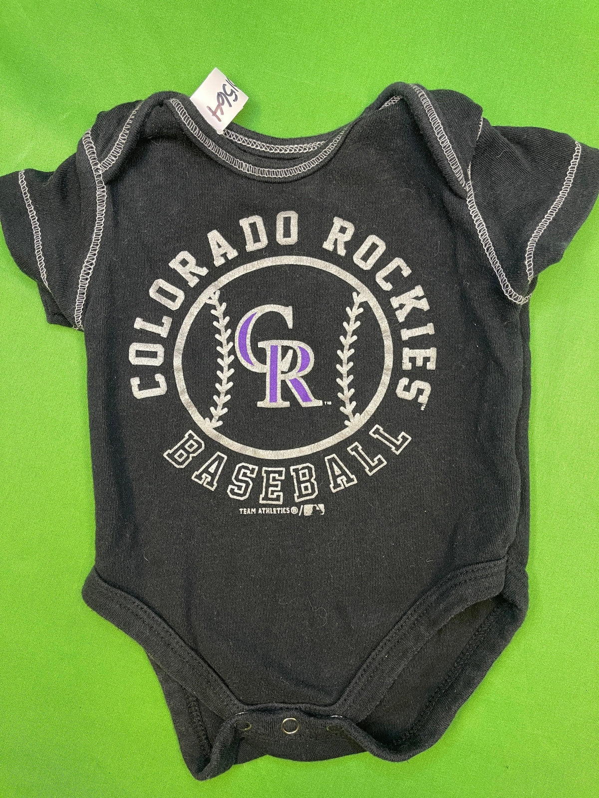 MLB Colorado Rockies Team Athletics Infant Bodysuit/Vest Newborn 0-3 months