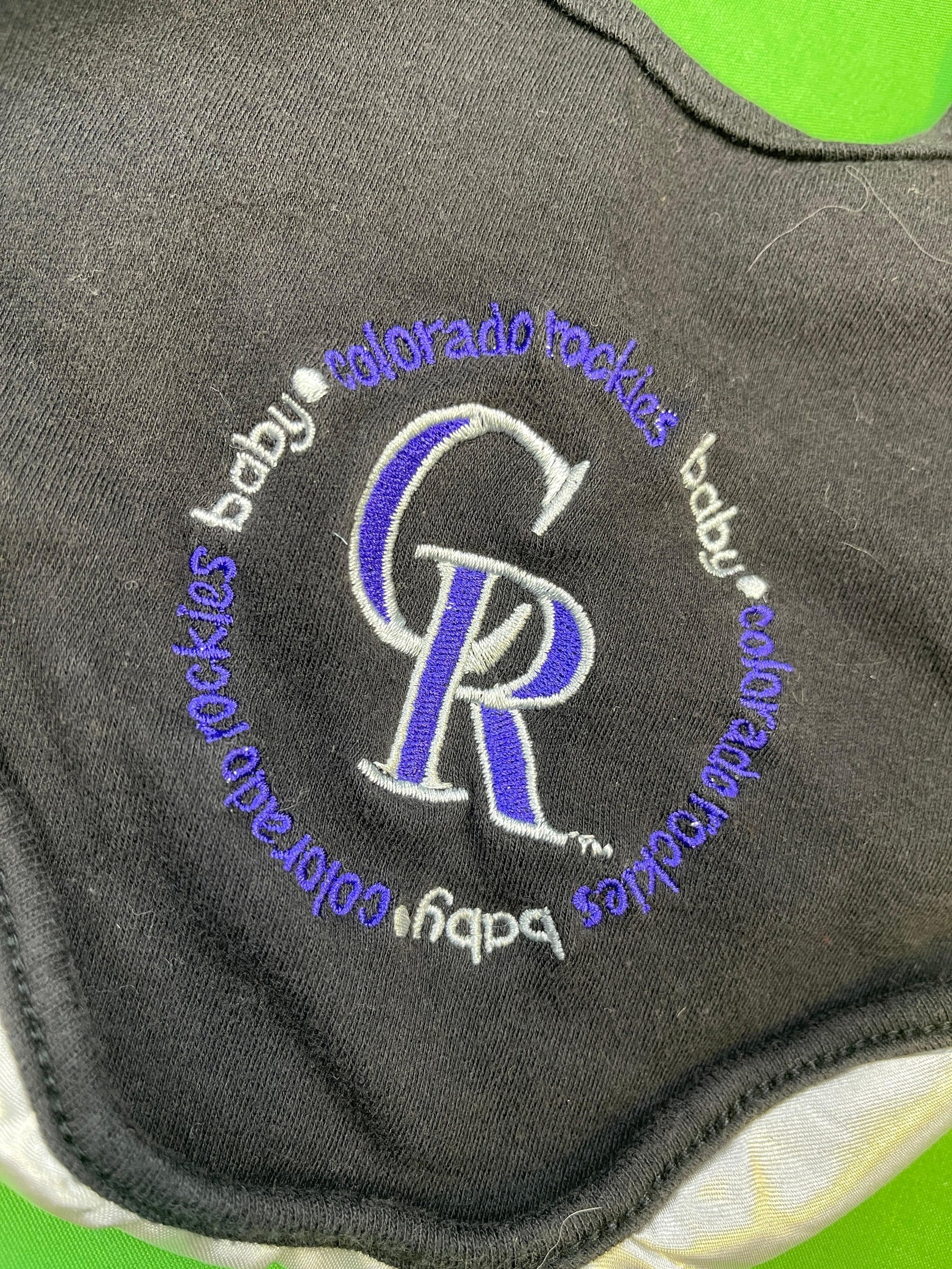 MLB Colorado Rockies Infant Baby Bib Stitched OSFM