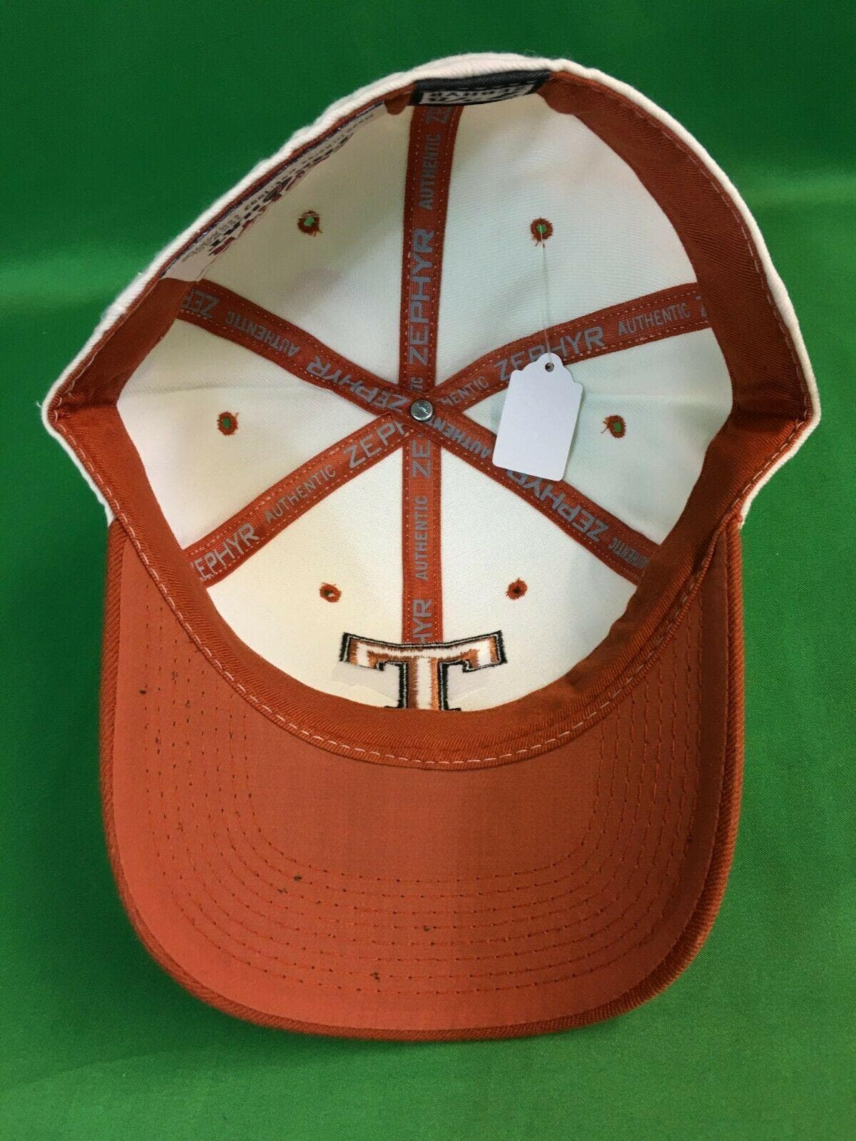 NCAA Texas Longhorns Zephyr White Hat/Cap Size 7-3/8 NWT