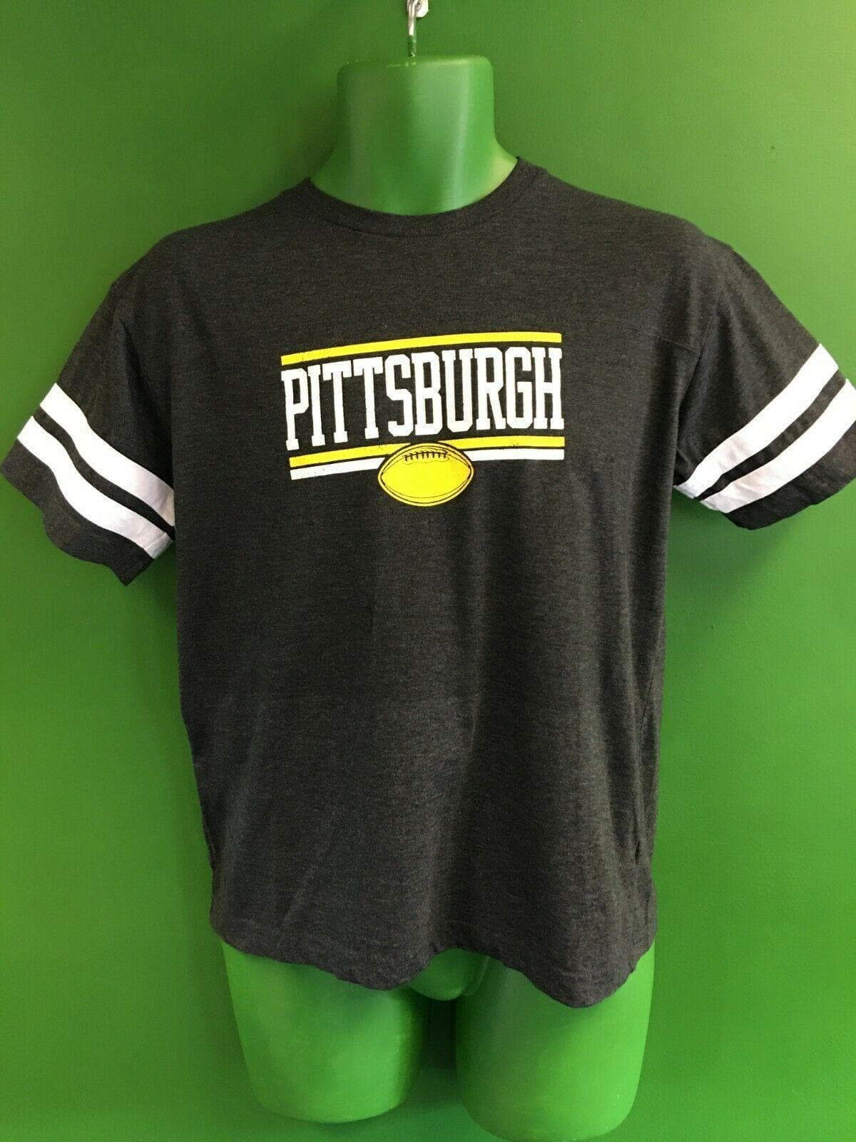NFL Pittsburgh Steelers Heathered Grey T-Shirt Youth X-Large 18-20