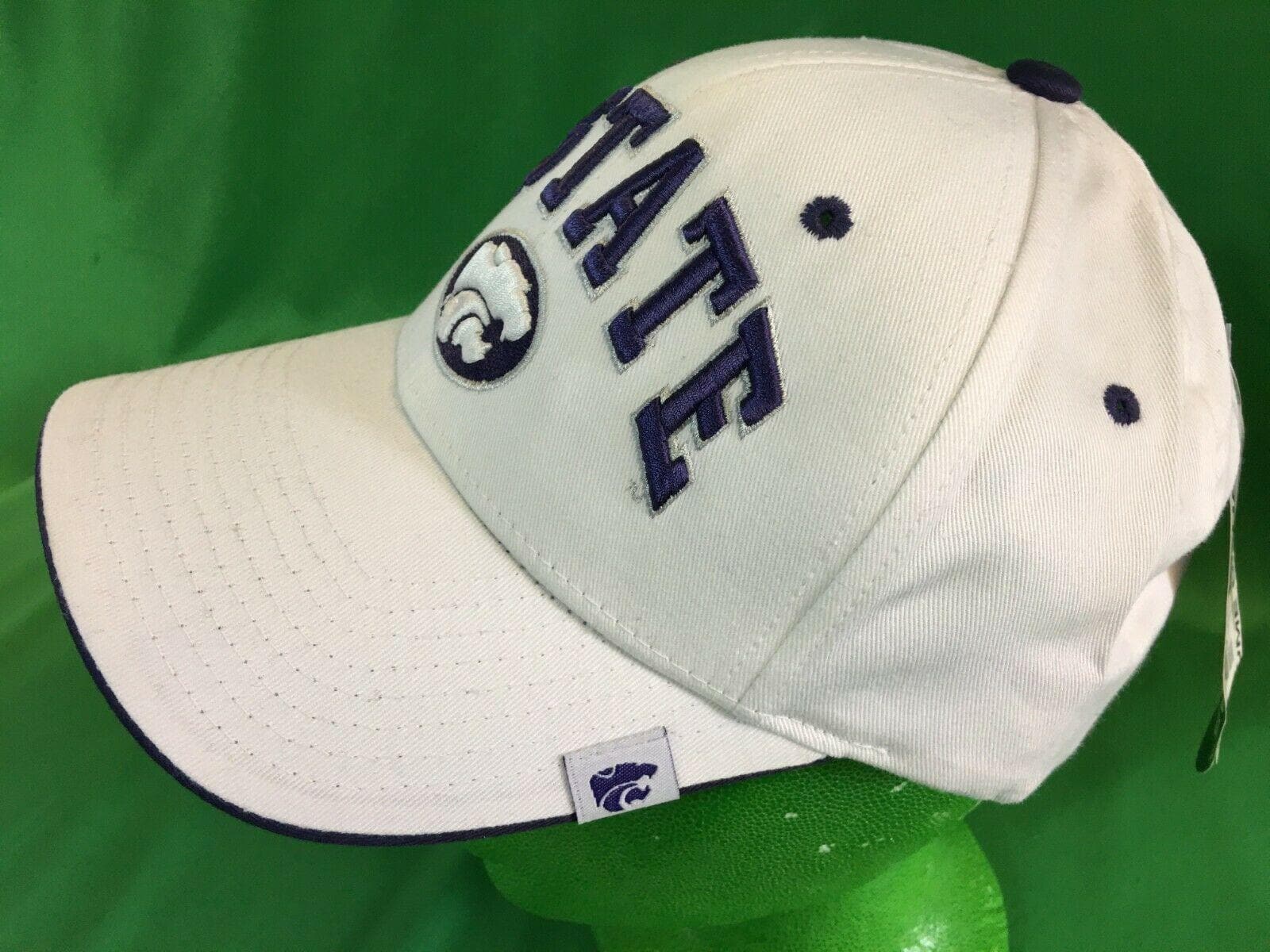 NCAA Kansas State Wildcats Zephyr White Strapback Hat/Cap OSFM NWT