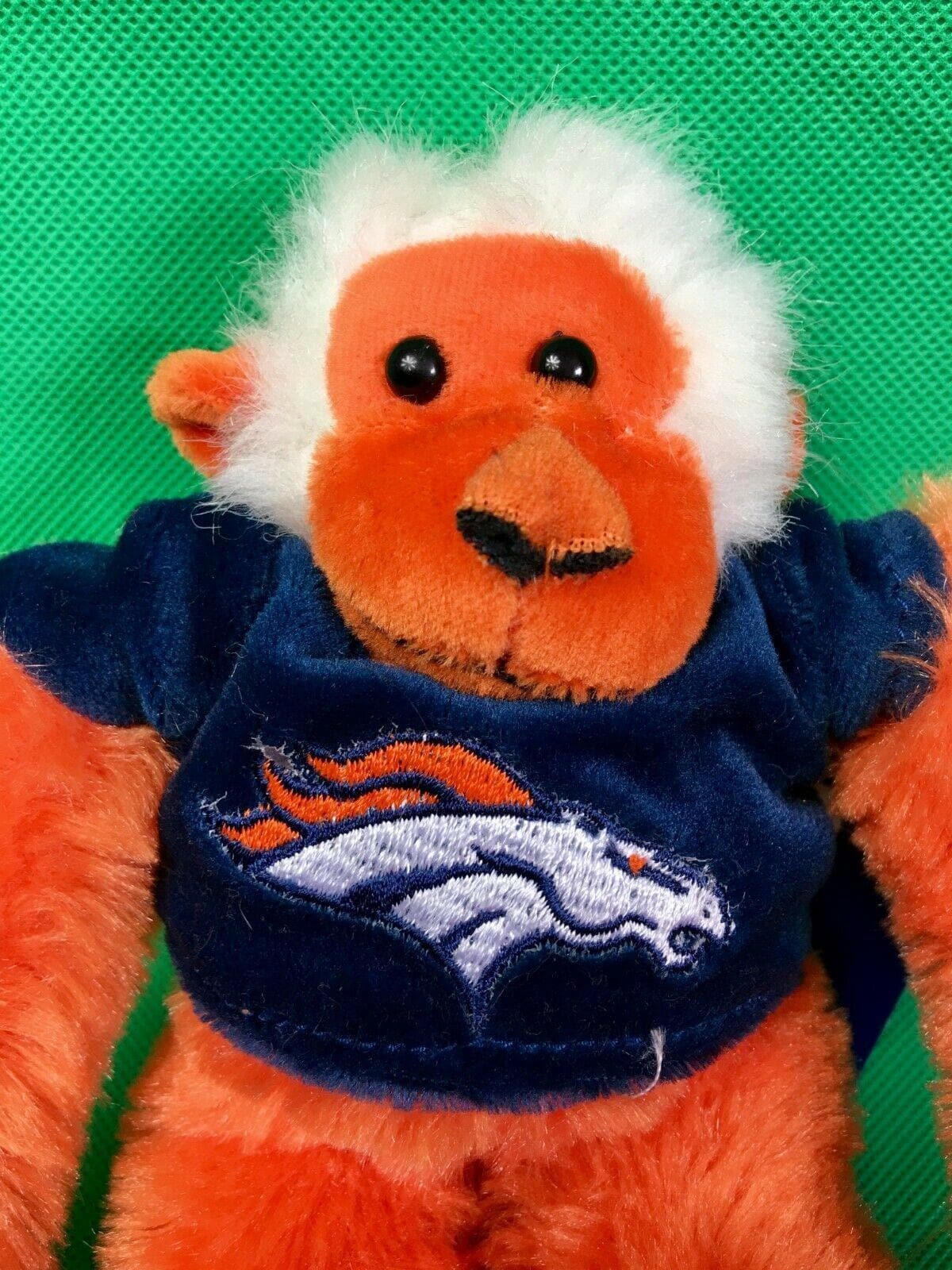 NFL Denver Broncos Forever Collectibles 8" Cheeky Monkey Cuddly Toy NWT