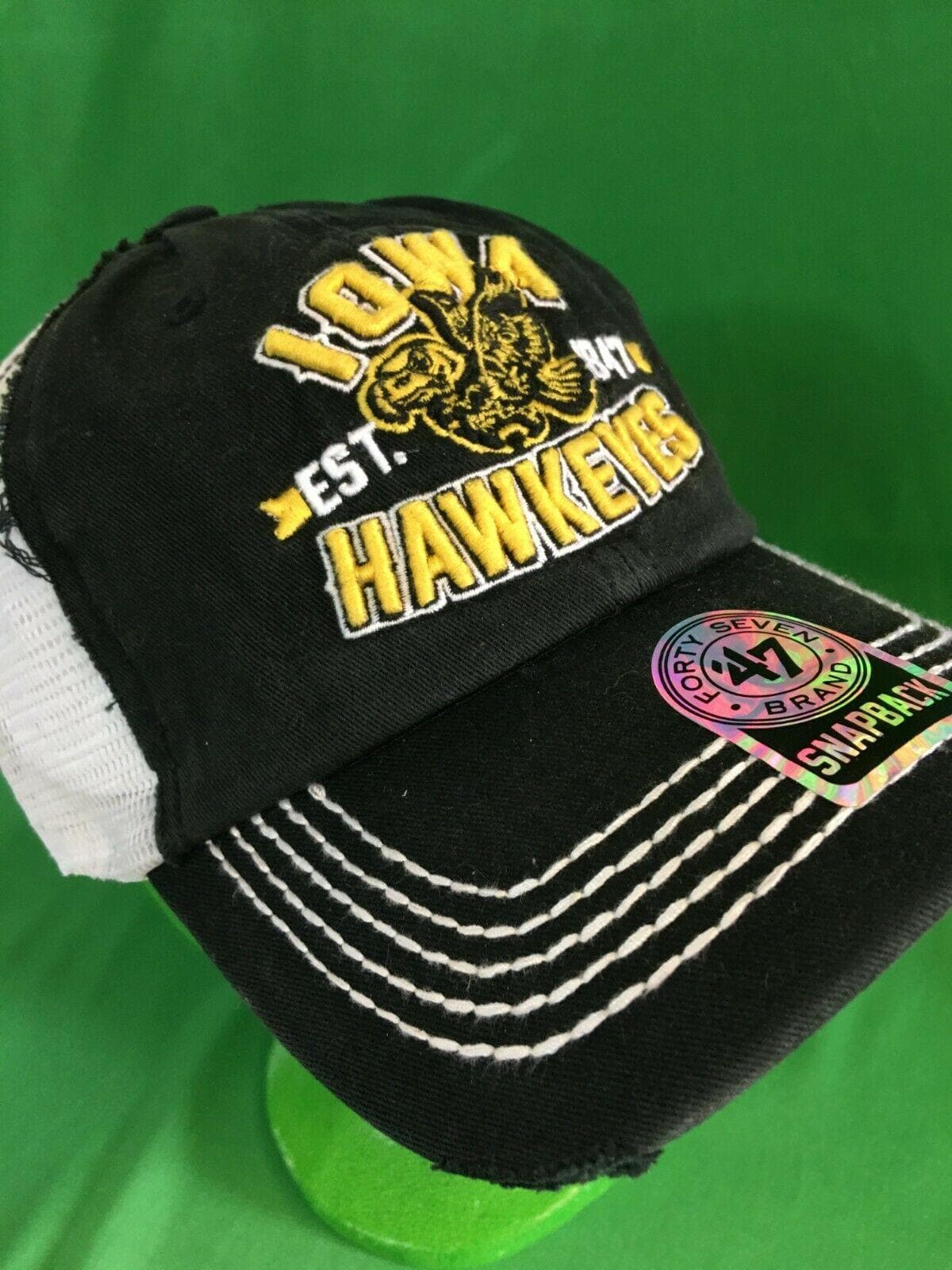 NCAA Iowa Hawkeyes '47 Trucker Snapback Hat/Cap OSFM NWT