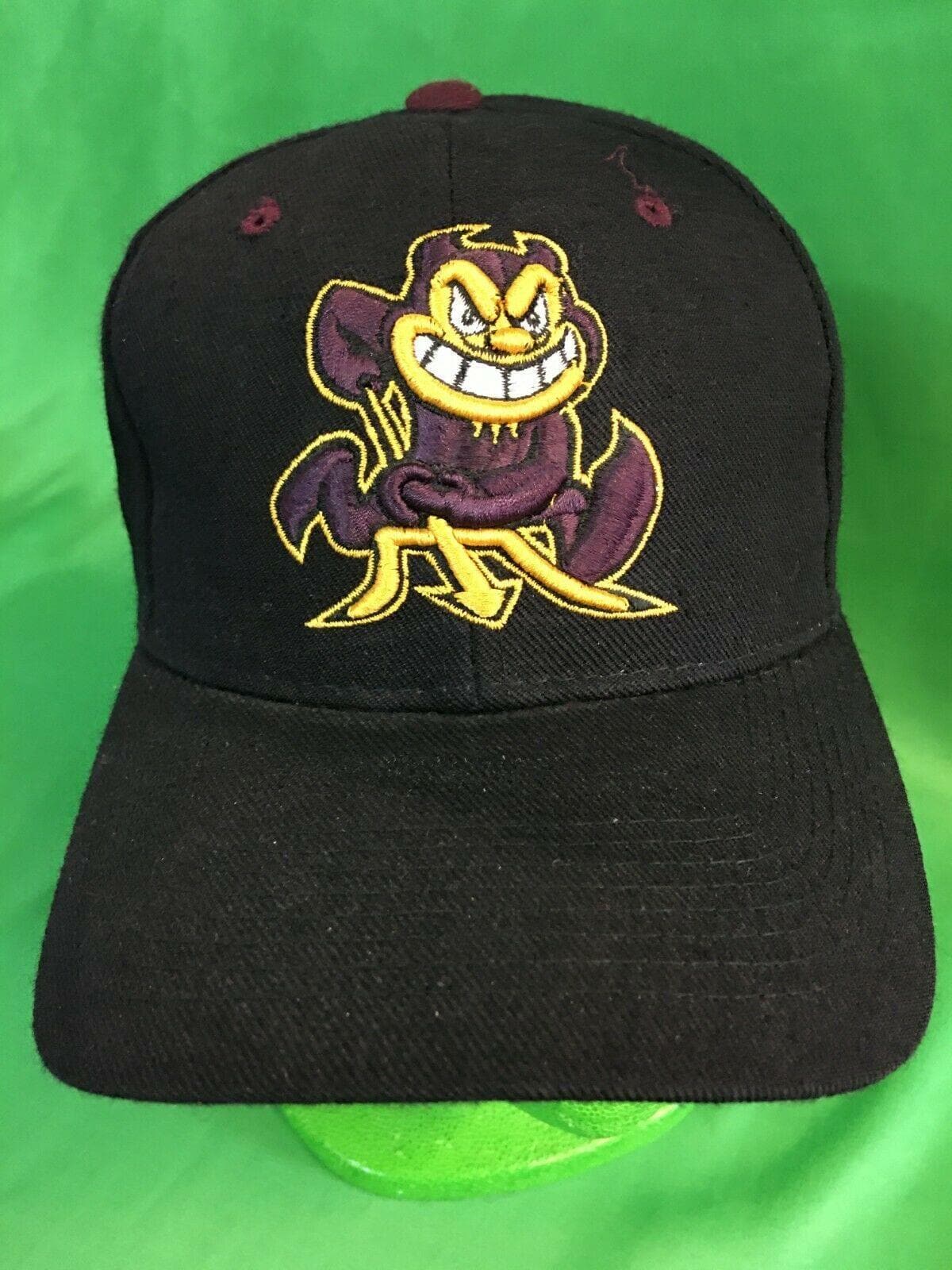 NCAA Arizona State Sun Devils Zephyr Black Youth Hat/Cap Size 6-7/8 NWT