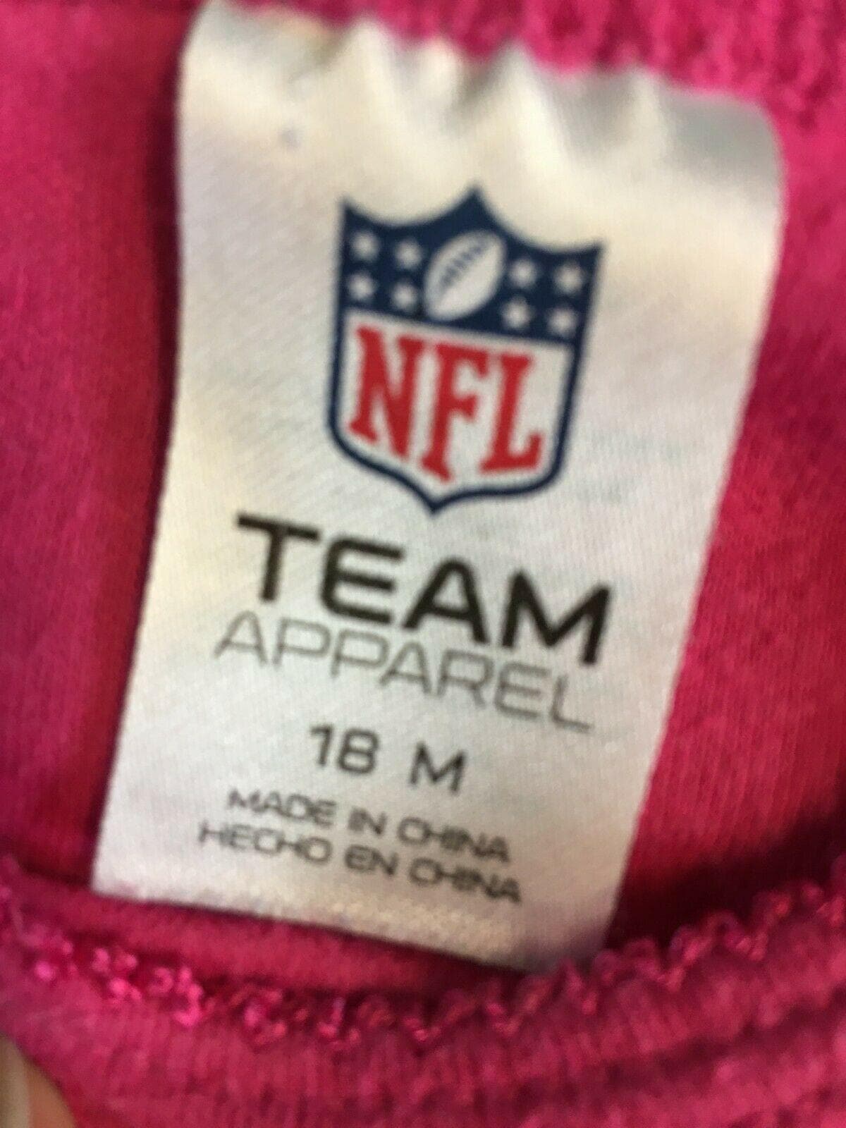 NFL Kansas City Chiefs Polka Dot Girls' L/S Bodysuit/Vest 18 Months