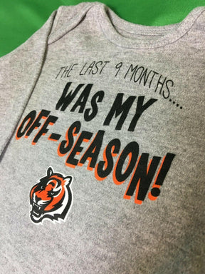 NFL Cincinnati Bengals "My Off-Season" L/S Bodysuit/Vest 6-9 Months