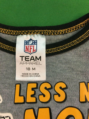 NFL Pittsburgh Steelers "Less Nap" L/S Bodysuit/Vest 18 Months