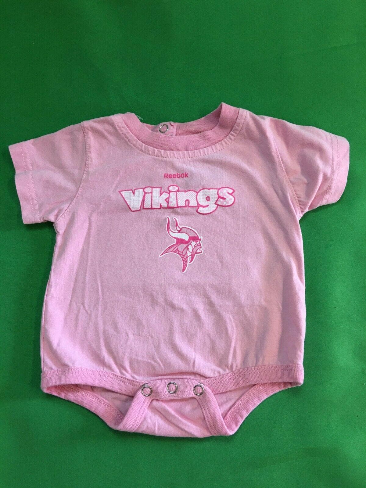 NFL Minnesota Vikings Pink Girls' Bodysuit/Vest Newborn 0-3 Months