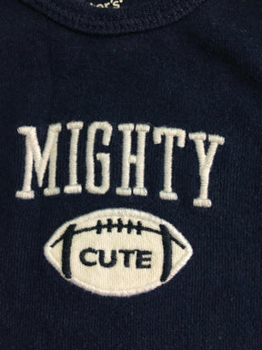 NFL NCAA American Football "Mighty Cute" Bodysuit/Vest Infant 3 Months