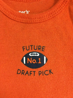 NFL NCAA American Football "Future #1 Draft Pick" Bodysuit/Vest 3 Months