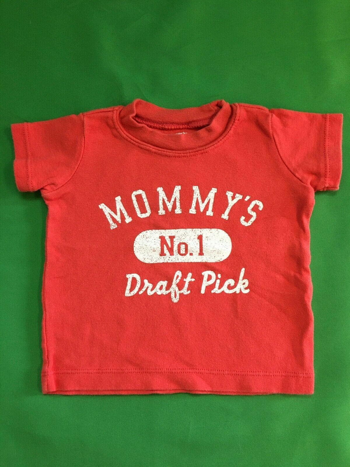 American Football "Mommy's #1 Draft Pick" T-Shirt Infant 3 Months