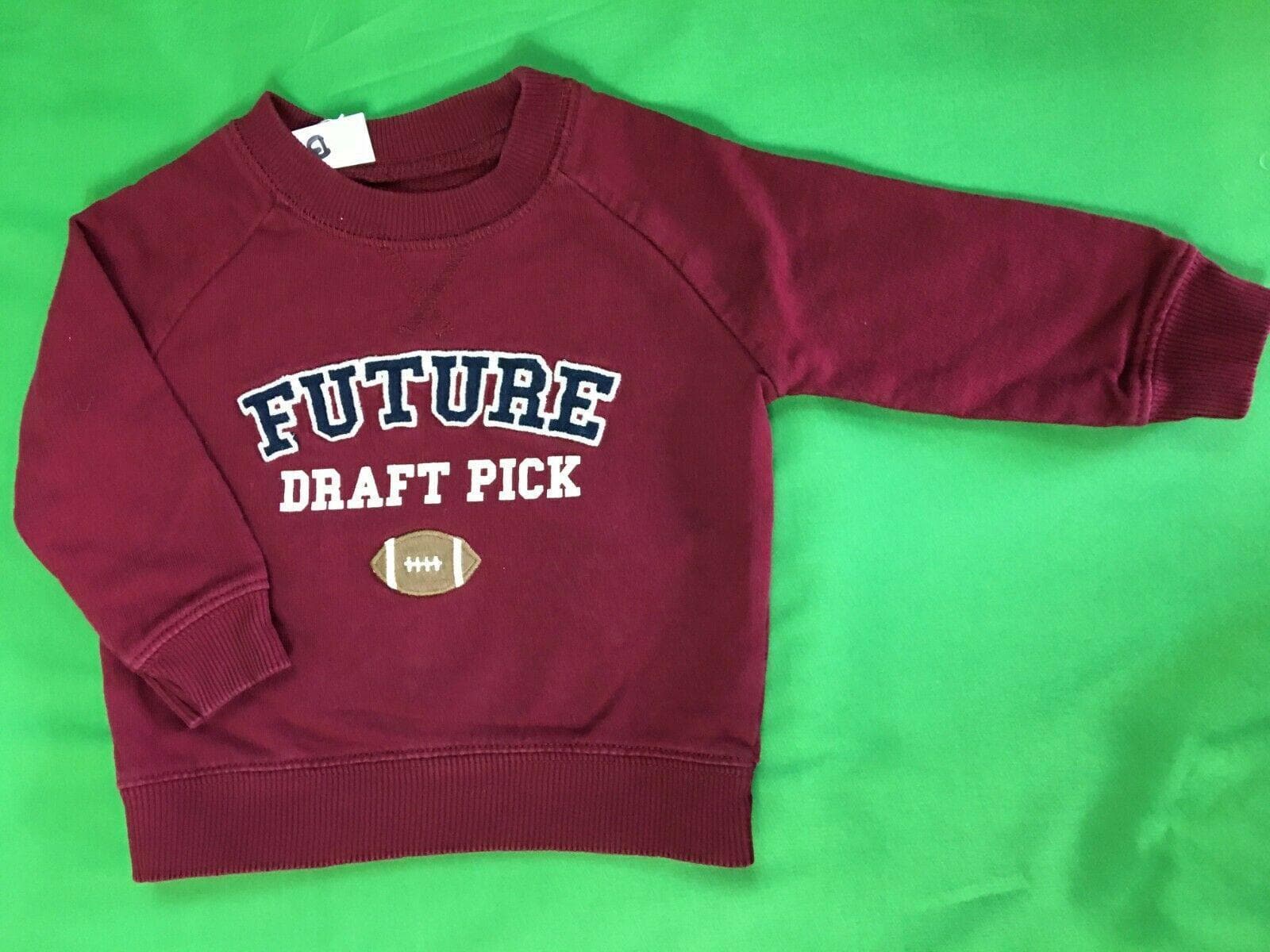 NFL NCAA American Football "Future Draft Pick" Sweatshirt Baby 6 Months