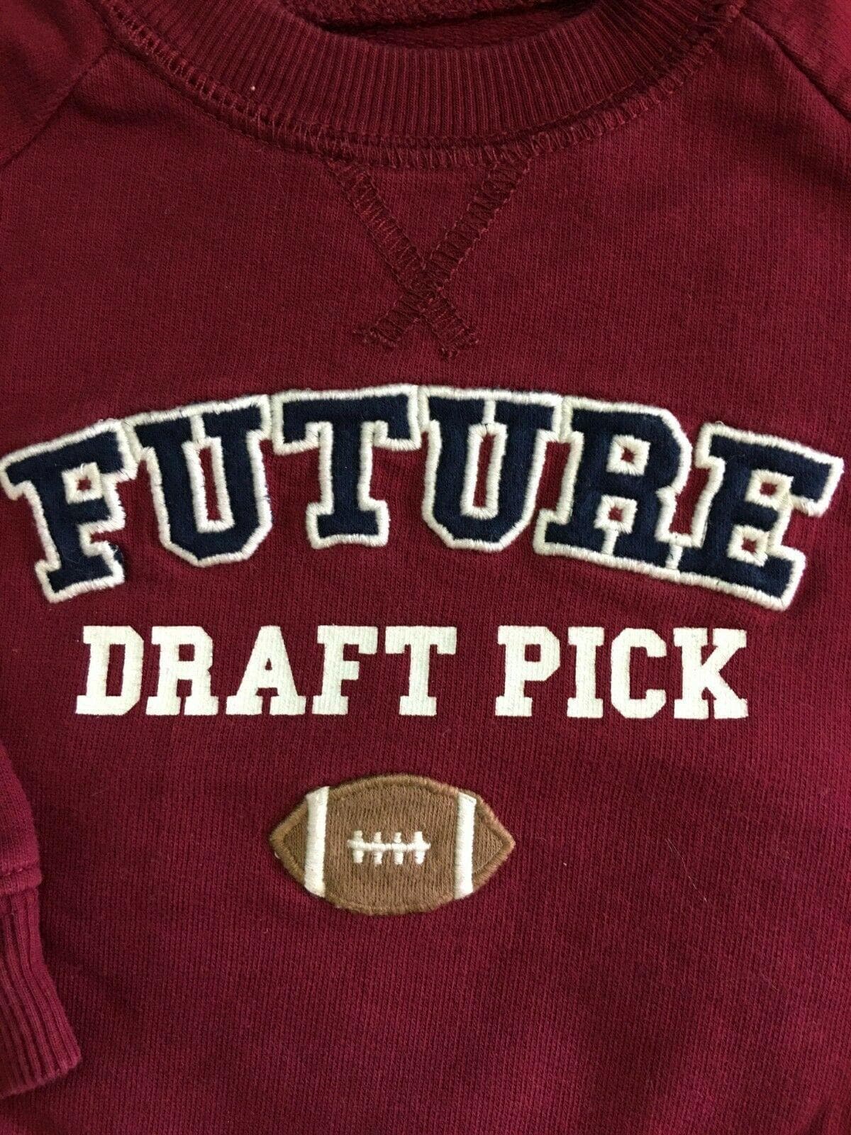 NFL NCAA American Football "Future Draft Pick" Sweatshirt Baby 6 Months