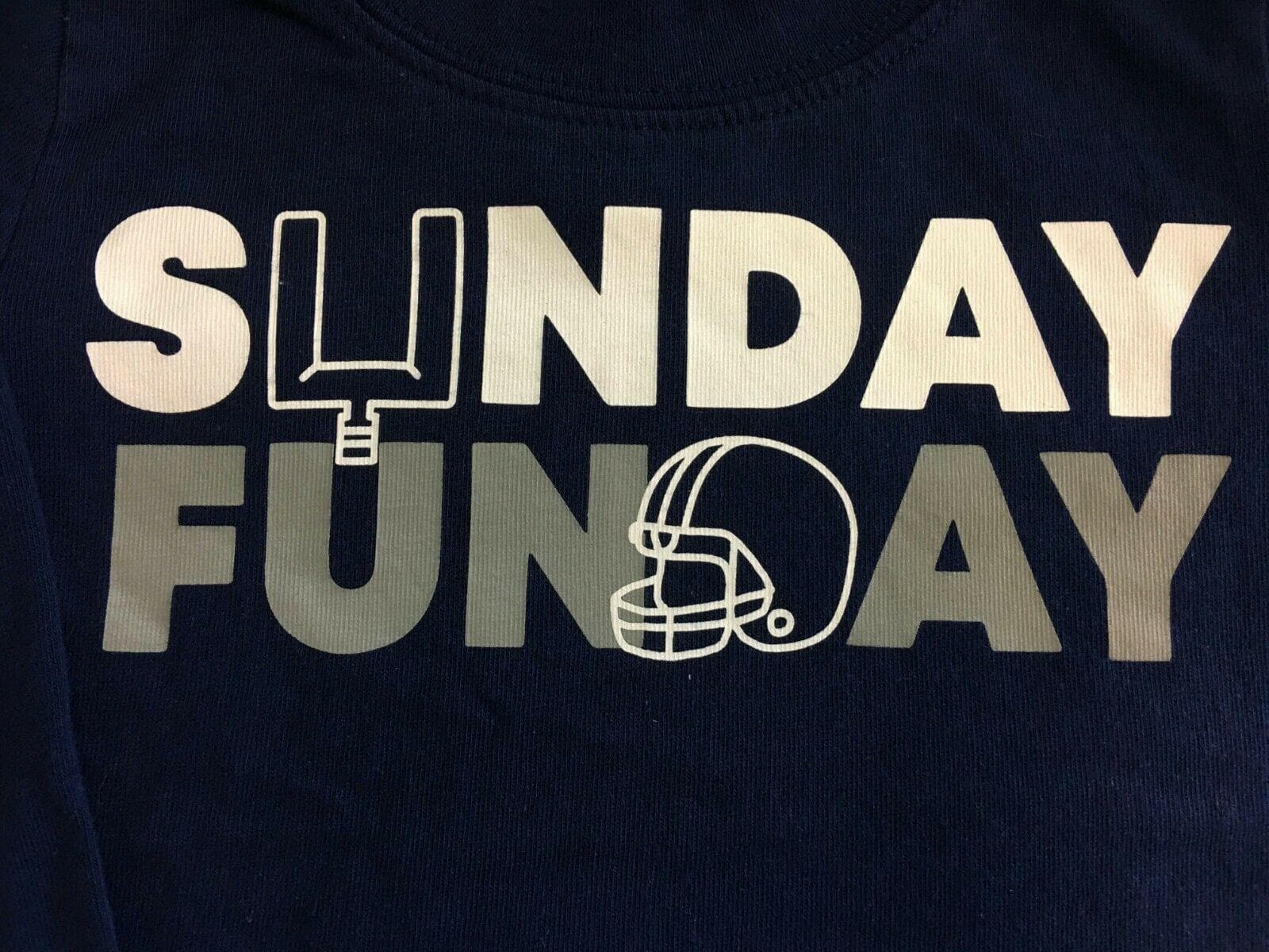 NFL NCAA American Football "Sunday FunDay" L/S T-Shirt Infant 6 Months