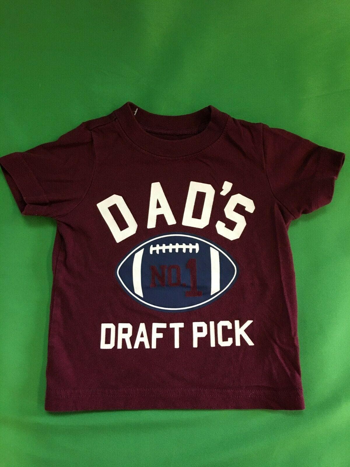 NFL NCAA American Football "Dad's #1 Draft Pick" T-Shirt 9 Months