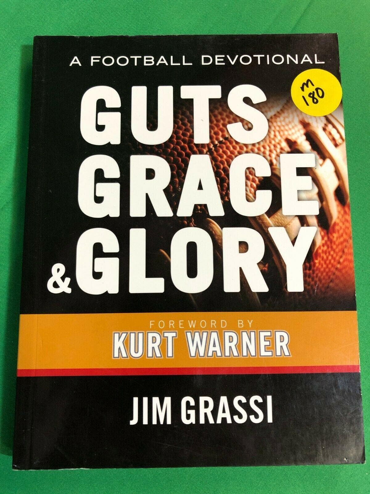 NFL NCAA American Football "Guts Grace & Glory" Devotional Book