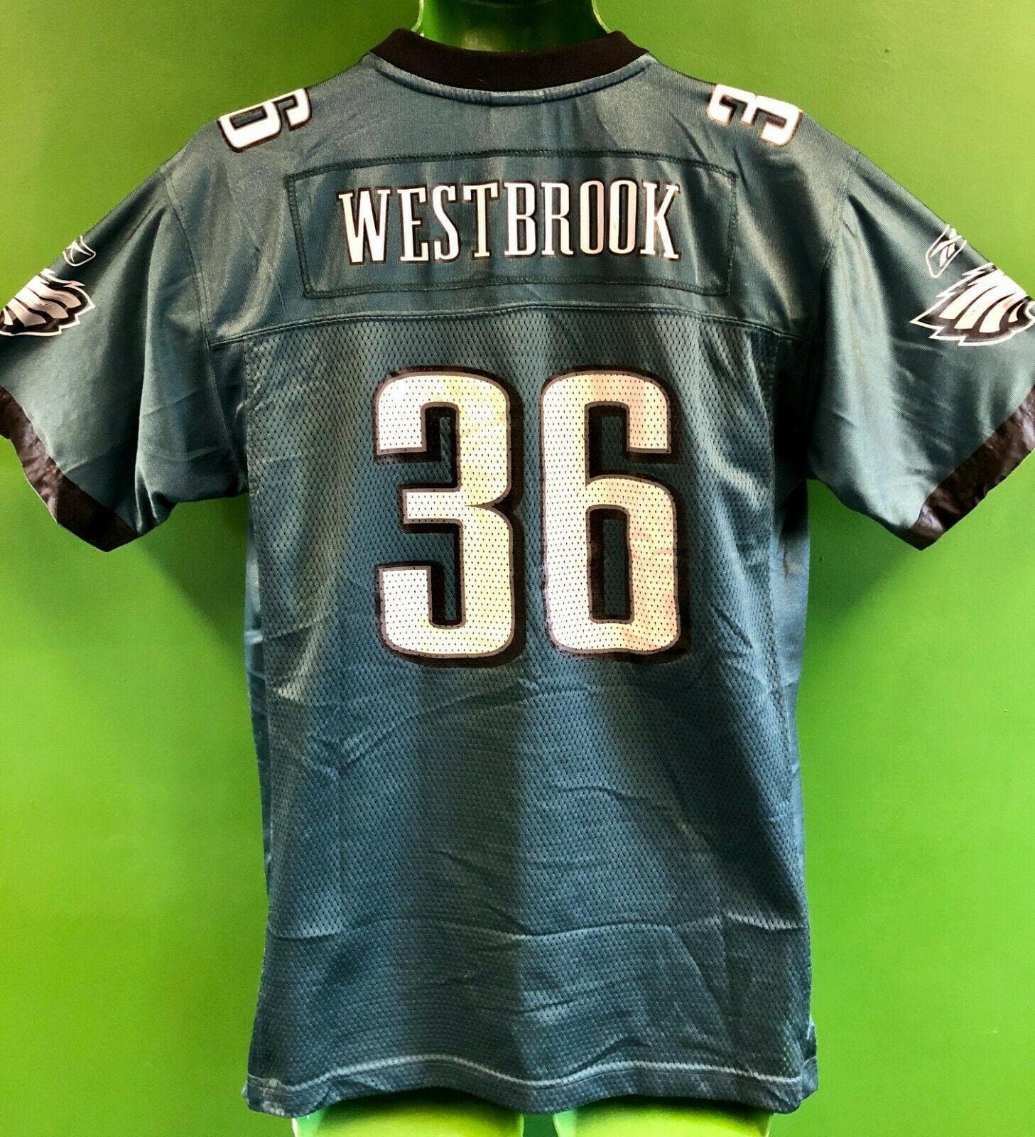 NWT MEN'S BRIAN WESTBROOK #36 PHILADELPHIA EAGLES BLACK AUTHENTIC REEBOK  JERSEY