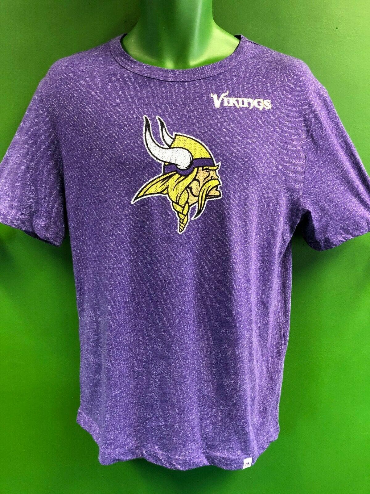 NFL Minnesota Vikings Majestic Space Dye T-Shirt Men's Medium NWT