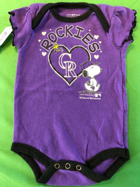 MLB Colorado Rockies Snoopy Bodysuit/Vest Newborn 0-3 Months