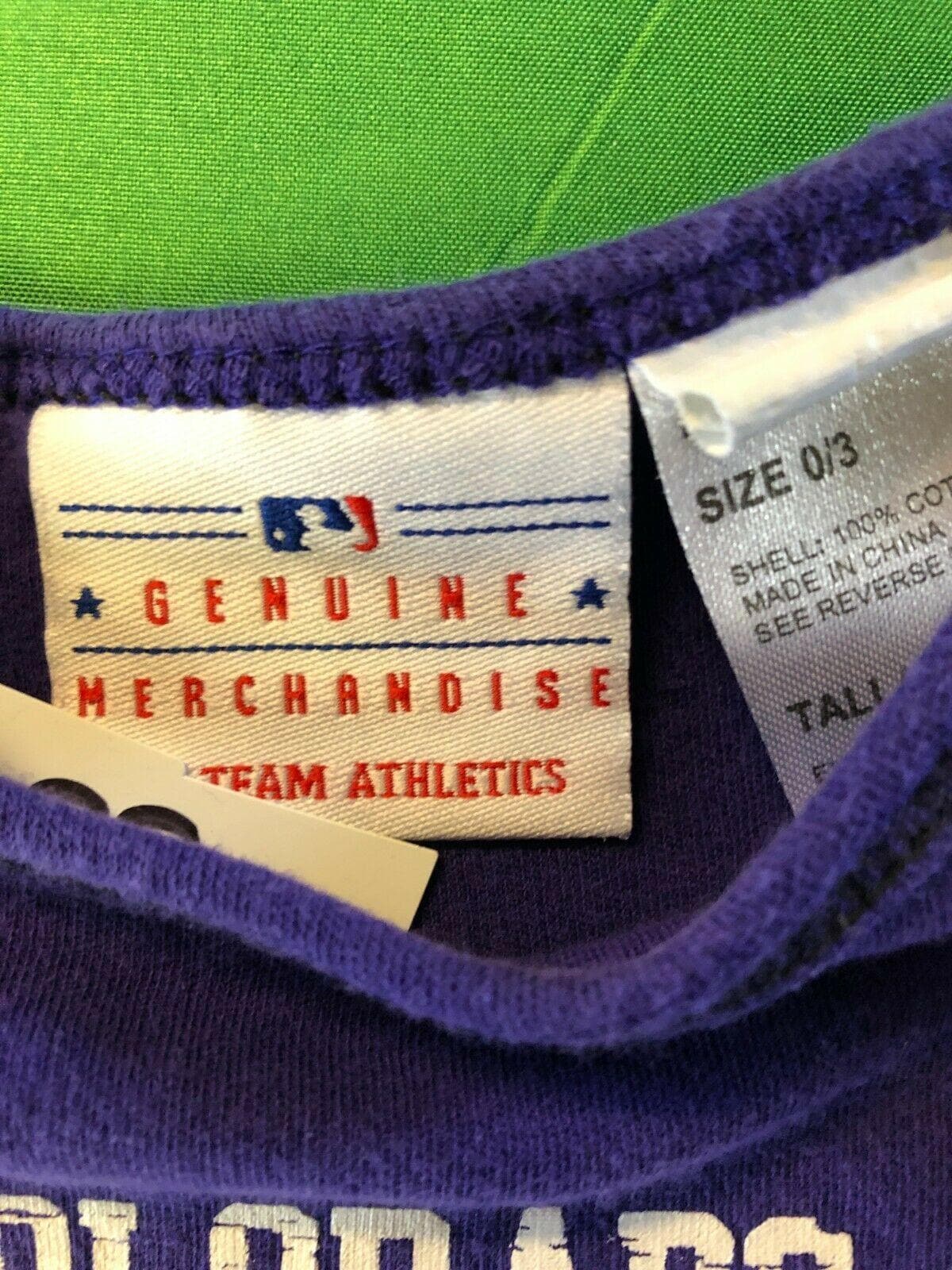 MLB Colorado Rockies Purple Bodysuit/Vest Newborn 0-3 Months