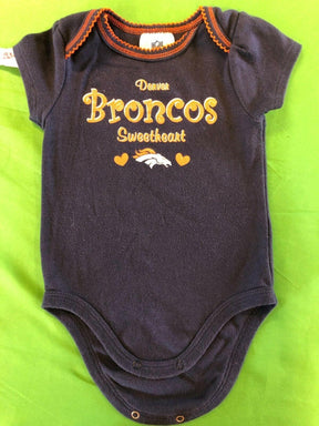 NFL Denver Broncos "Sweetheart" Girls' Bodysuit/Vest 6-12 Months