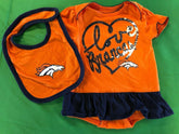 NFL Denver Broncos Baby Dress & Bib Set 3-6 Months