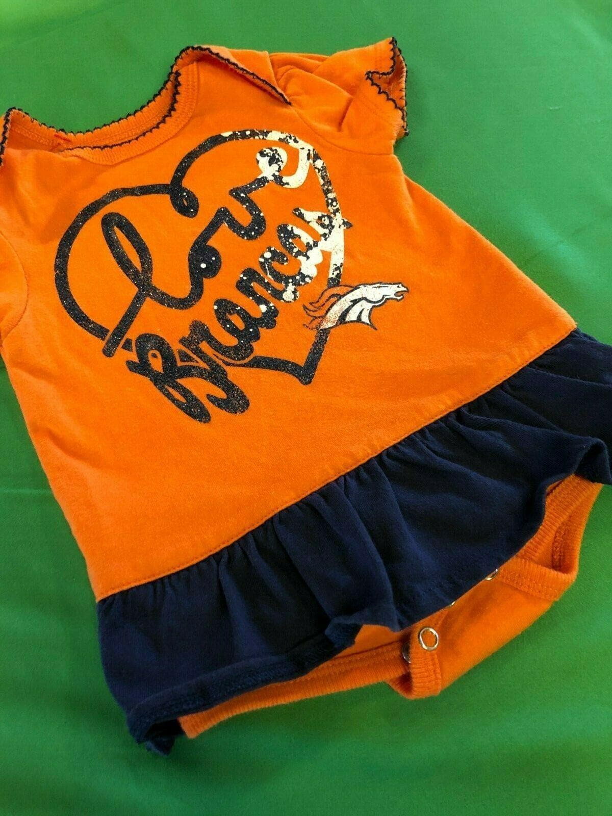 NFL Denver Broncos Baby Dress & Bib Set 3-6 Months