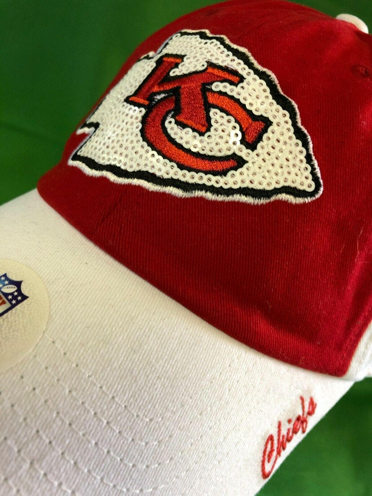NFL Kansas City Chiefs Sequin Baseball Hat/Cap Women's OSFM NWT