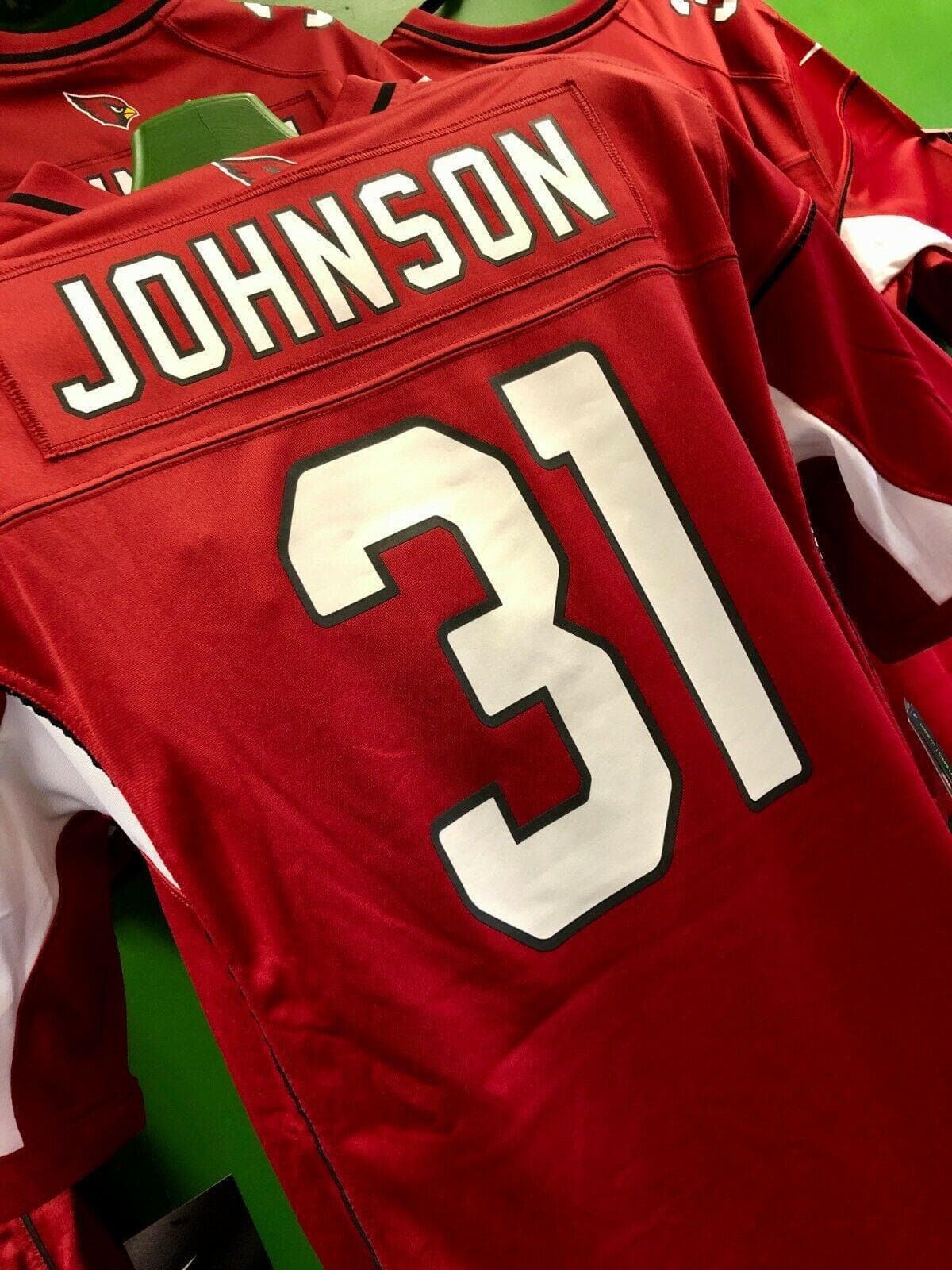 NFL Arizona Cardinals Johnson #31 Game Jersey Men's XXXL 3X-Large NWT