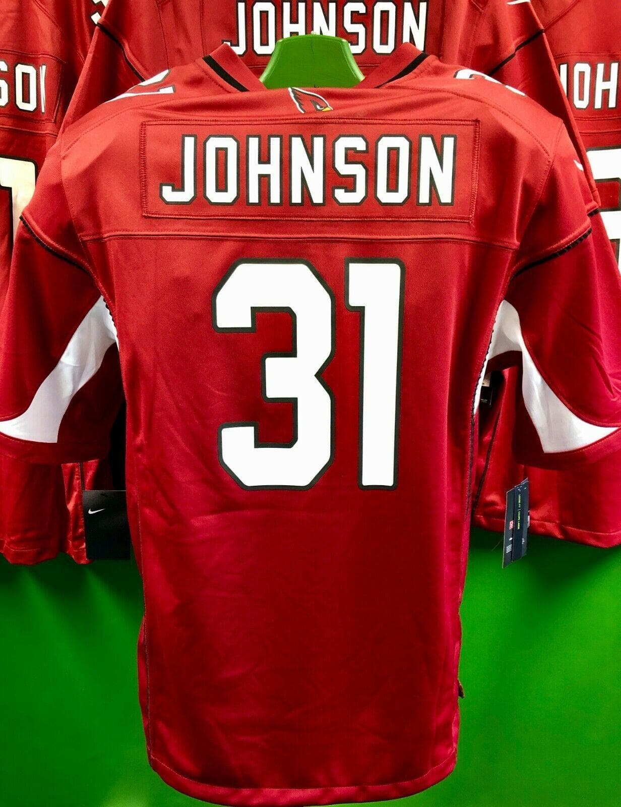 NFL Arizona Cardinals Johnson #31 Game Jersey Men's XXXL 3X-Large NWT