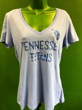 NFL Tennessee Titans Majestic Foil Print T-Shirt Women's Large NWT