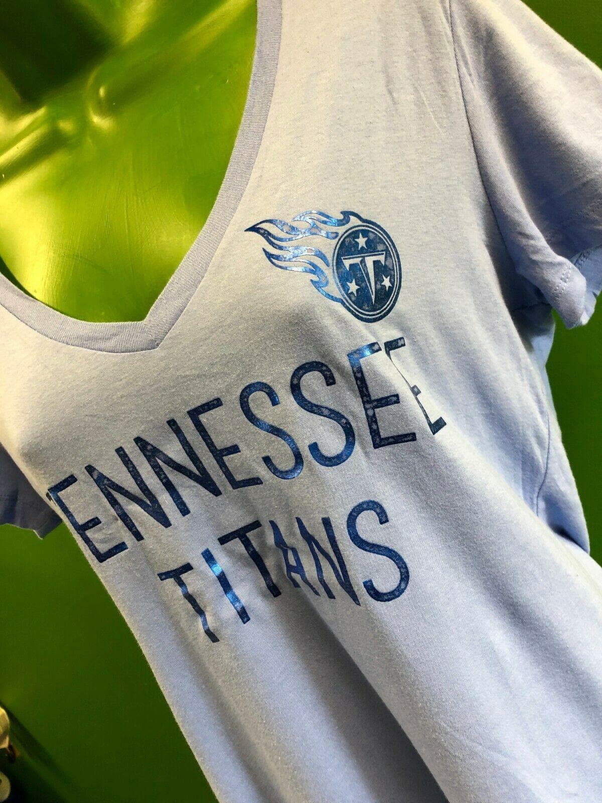 NFL Tennessee Titans Majestic Foil Print T-Shirt Women's Large NWT
