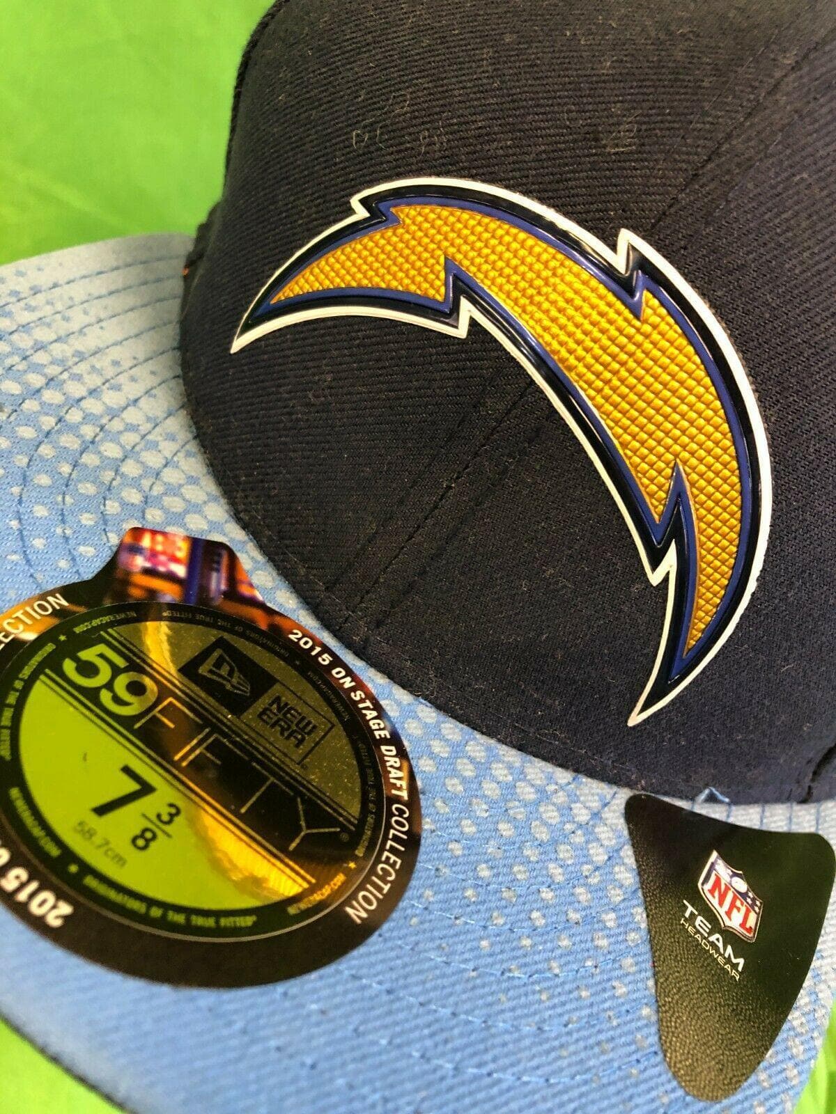 NFL Los Angeles Chargers New Era 59FIFTY 2015 Draft Hat/Cap NWT 7-3/8
