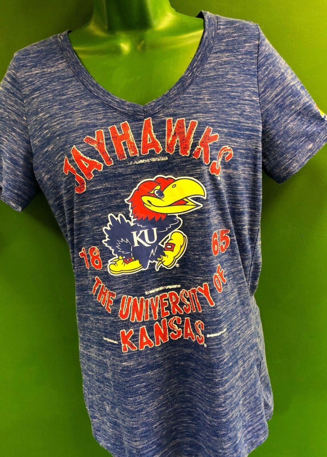 NCAA Kansas Jayhawks Tissue T-Shirt Women's Large