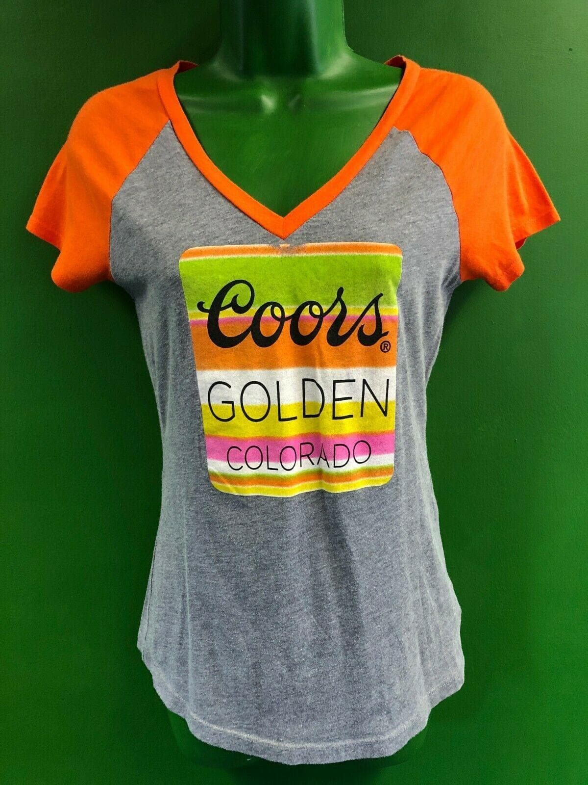 Retro Coors Beer Women's T-Shirt Size Small Cool!