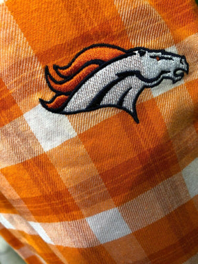 NFL Denver Broncos Pyjama Bottoms Gingham Pattern Women's Large NWT