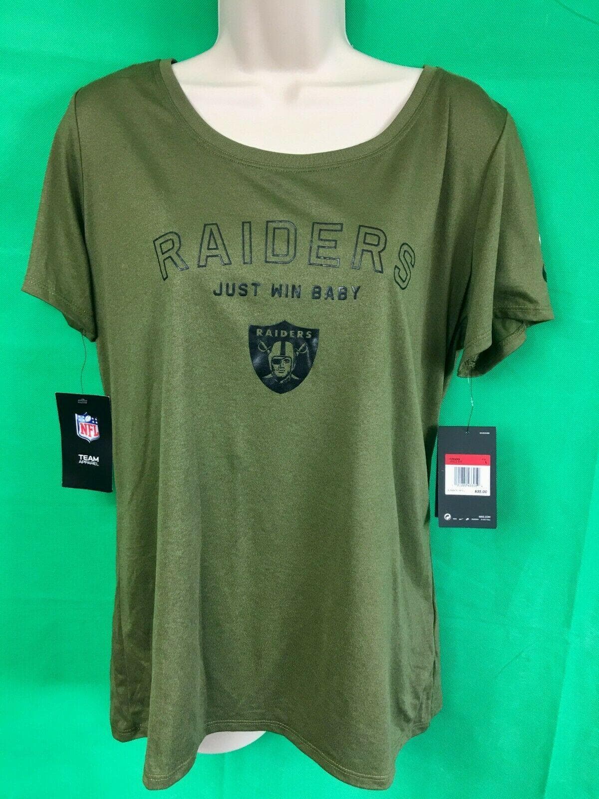 NFL Las Vegas Raiders Salute To Service T-Shirt Women's Large NWT