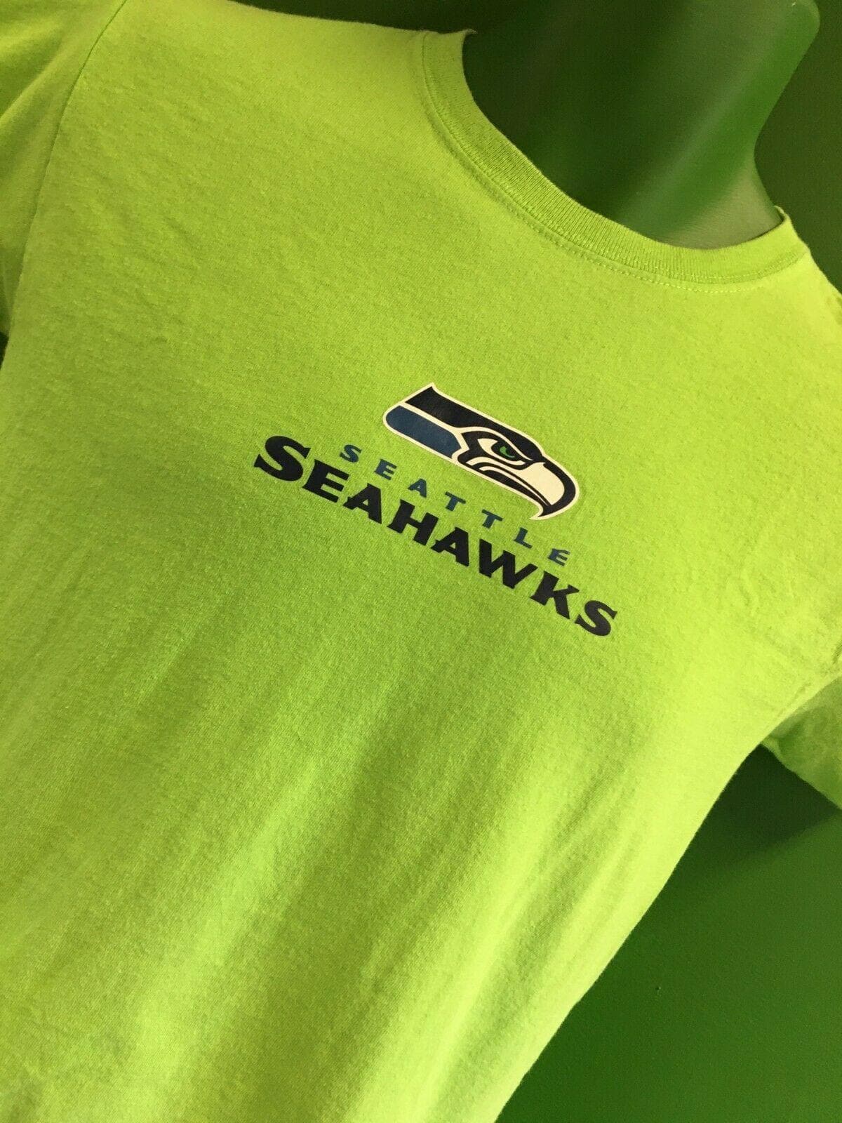 NFL Seattle Seahawks Lime Green T-Shirt Youth Medium 10-12