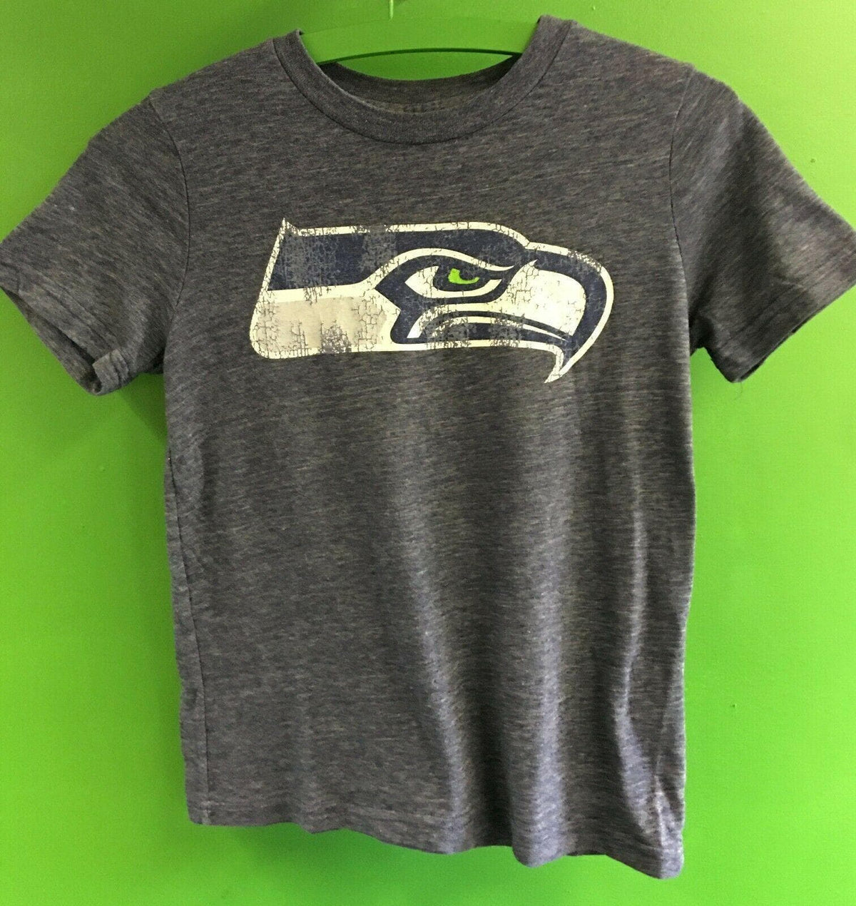 NFL Seattle Seahawks Heathered Blue T-Shirt Youth Small 8