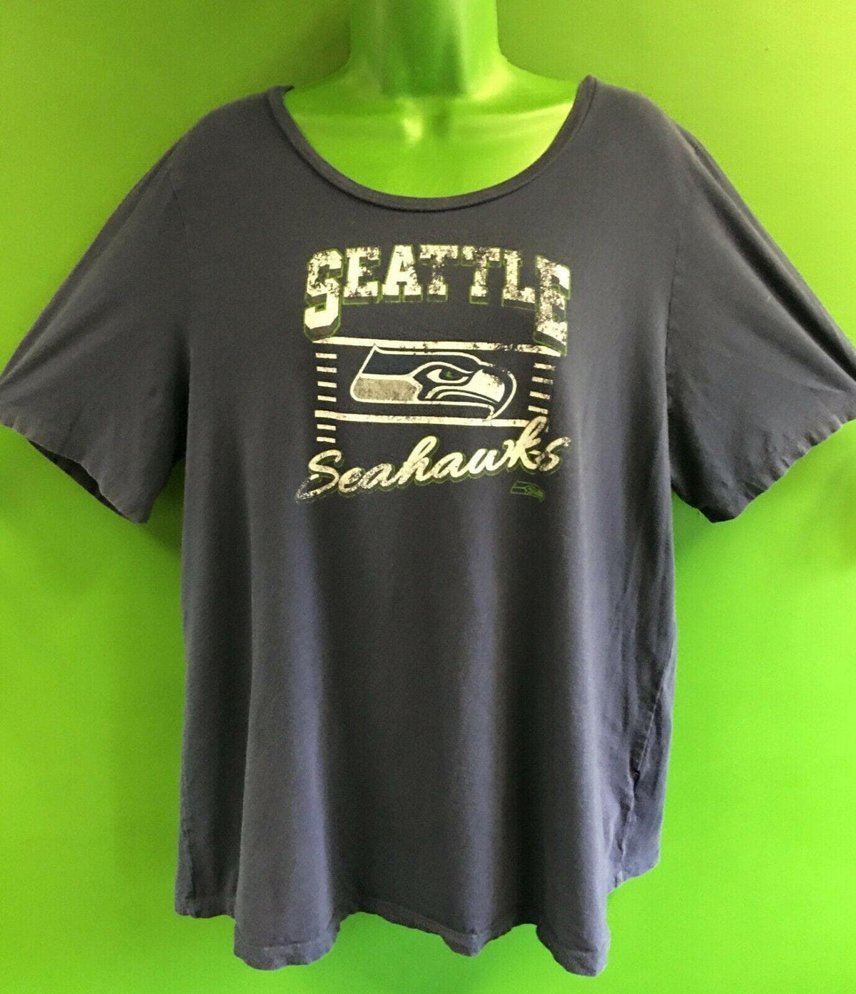 NFL Seattle Seahawks Weathered Looking T-Shirt Women's 3XL