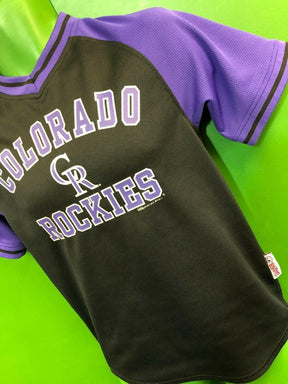 MLB Colorado Rockies Jersey-Style Pullover Top-Jersey Youth Large