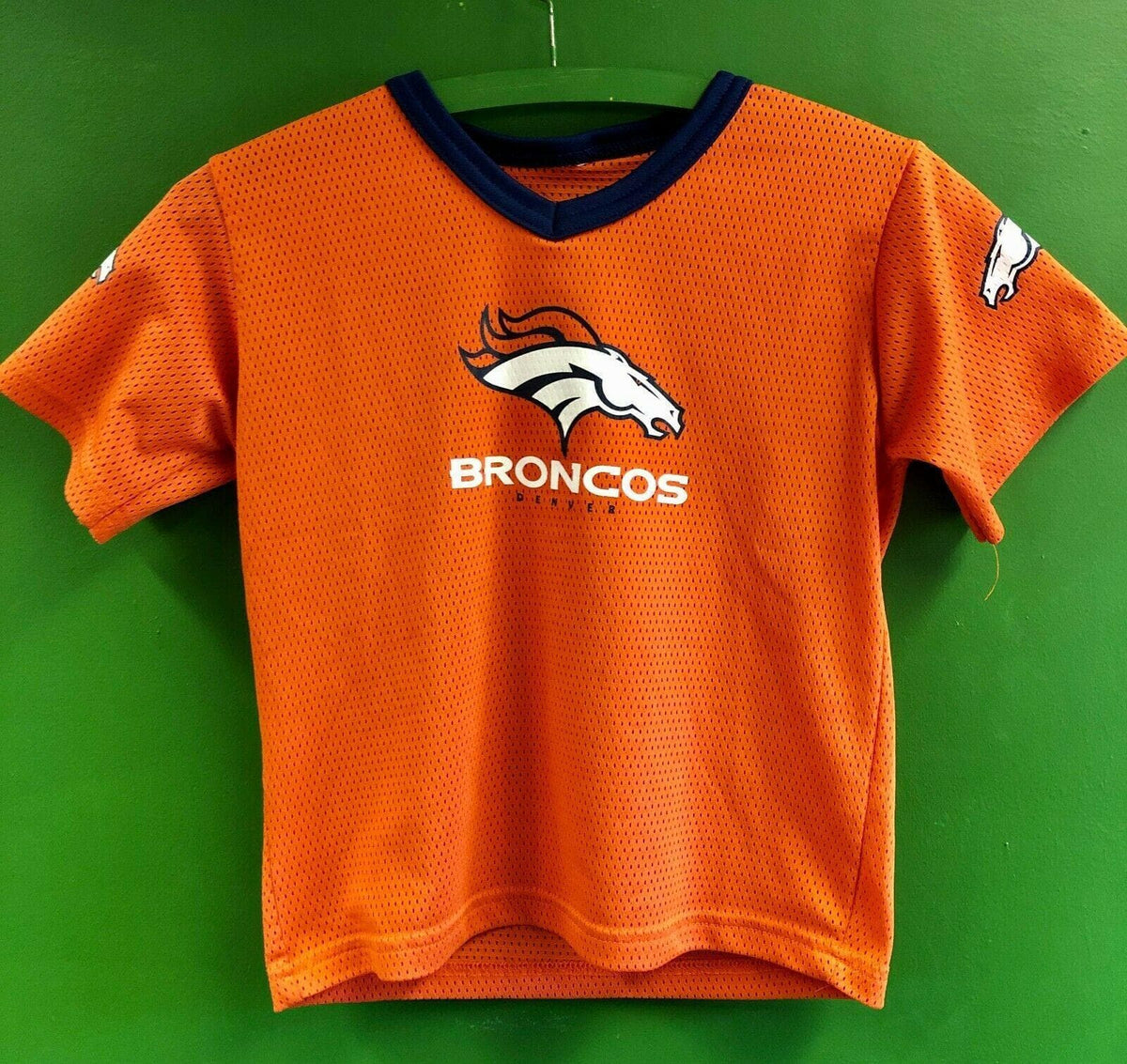 NFL Denver Broncos Franklin Mesh Jersey Top Youth Small 8-10