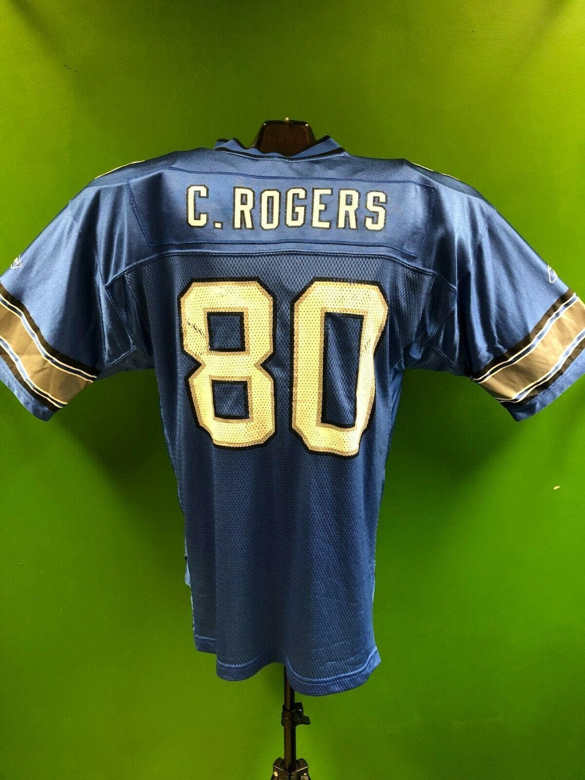 NFL Detroit Lions Charles Rogers #80 Reebok Jersey Men's Large
