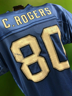 NFL Detroit Lions Charles Rogers #80 Reebok Jersey Men's Large