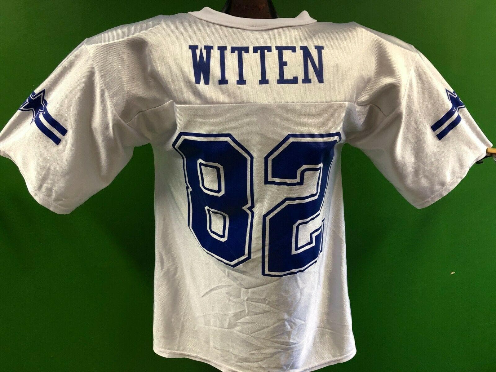 Buy the Mens Blue NFL Dallas Cowboys Jason Witten #82 Football Jersey Size  M