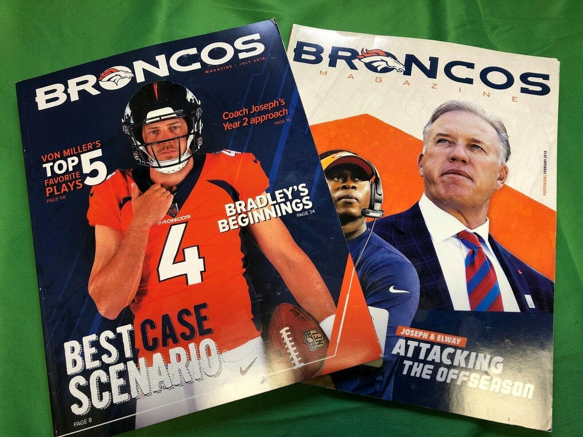 NFL Denver Broncos Magazine July 2018 and 2018 Offseason Lot of 2